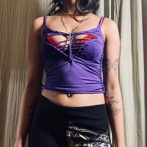 ★ heart plum braided cami ★